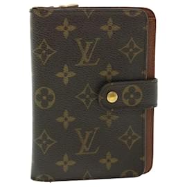 Louis Vuitton-LOUIS VUITTON Monogram Porte Papier Zip Wallet M61207 LV Auth ep1315-Monogram