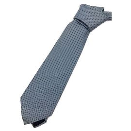Hermès silk tie blue Blue