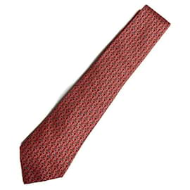 Hermès-*** HERMES  tie-Red