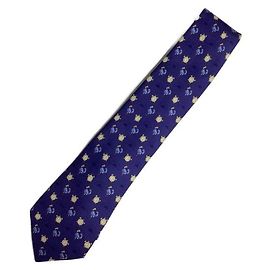 Hermès silk tie navy blue Navy blue