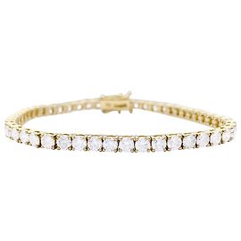 inconnue Pulsera línea de diamantes en oro amarillo. Otro