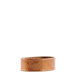 used Pre-owned Louis Vuitton Edge It Women's Men's Bracelet M6594e Leather (Good), Adult Unisex, Size: One size, Grey Type