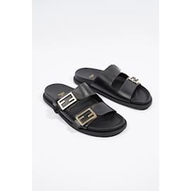 Fendi-Fendi Feel Black Leather EU 40 uk 7-Black