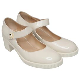 Dior White Shiny D-Doll Pumps White