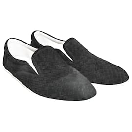 Bottega Veneta-Zapatos sin cordones Intrecciato negros-Negro
