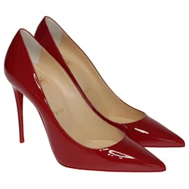 Christian Louboutin-Kate Rossa 100 Pompe a punta-Rosso