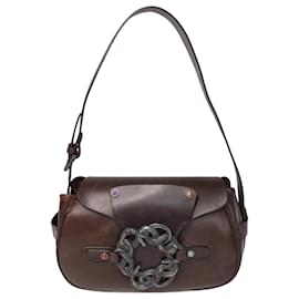 Valentino Brown Vlogo Suede Tote Dark brown Leather Pony-style