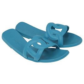 Hermès Blaue Aloha-Strandsandale Blau