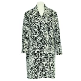 Lanvin-Black/Cream Winter Coat-Black