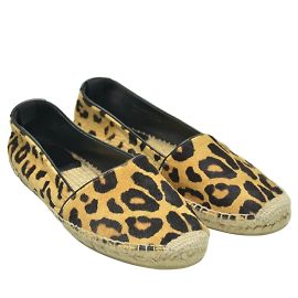 Saint Laurent Alpercatas com estampa de leopardo Outro