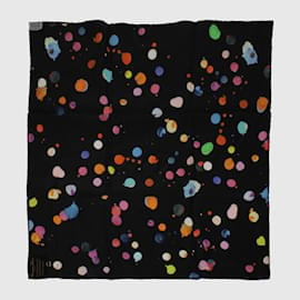 Dior-Black/Multicolor Limited Edition Spotted Scarf-Black