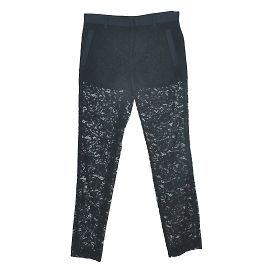 Givenchy Shorts de renda floral preto forrado calça smoking Preto