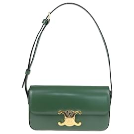 Céline-Green Triomphe Handbag-Green