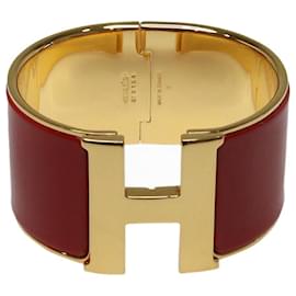 Hermès-Bracelet Clic Clac H Extra Large Rouge-Rouge