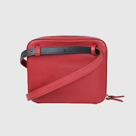Saint Laurent-Red Vertical Quilted Vicky Belt Bag-Red