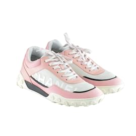 Chanel-pink/White Low Top Sneakers-Pink