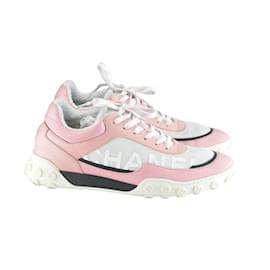 Chanel-pink/White Low Top Sneakers-Pink