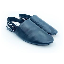 Mule Rivington Slingback de couro preto Givenchy Preto