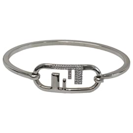 Fendi-Silver O'Lock Bracelet-Silvery