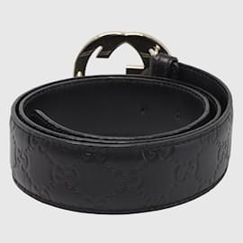 Gucci-Black GG Guccissima Belt-Black