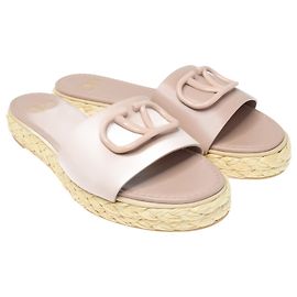 Valentino Nackte Vlogo-Espadrilles Beige