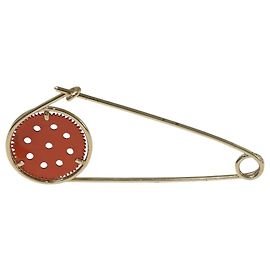 Loewe oro/Spilla arancione Meccano D'oro