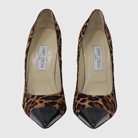 Jimmy Choo-Zapatos de salón Anouk con estampado de leopardo marrón-Castaño