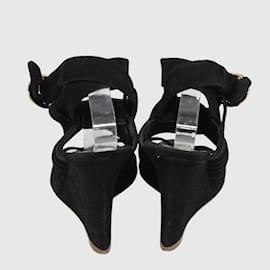 Louis Vuitton Schuhe Sandale multicolor schwarz – Luxus Store
