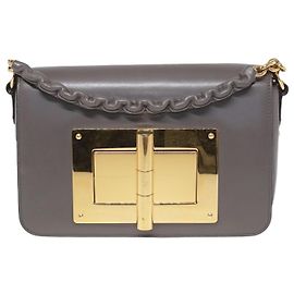 Tom Ford Grey Small Natalia Chain Shoulder Bag Grey