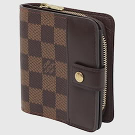 Louis Vuitton-Damier Ebene Compact Zip Wallet-Other