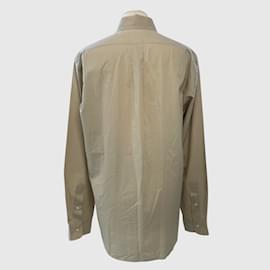 Ralph Lauren-Camisa con logo bordado en beige-Beige