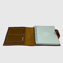 HERMES Ulysse PM Clemence Leather Notebook Cover Green