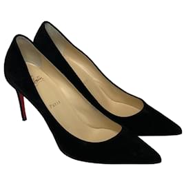 Escarpins en daim Spikyshells - CHRISTIAN LOUBOUTIN