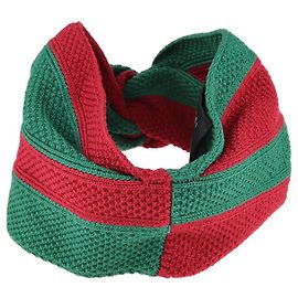 Gucci green/Red Knitted Stripped Headband Accessories Green