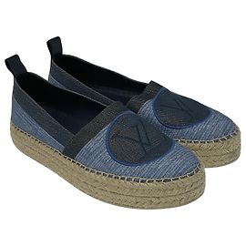 Louis Vuitton Blue Shore Postkarten-Espadrilles Blau