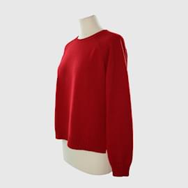 Valentino-Red Knitted Sweater-Red