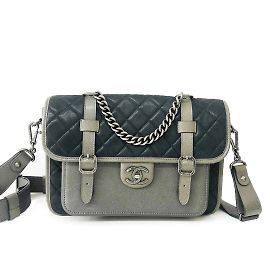 Sac en daim noir Paris-Dubaï Chanel Noir