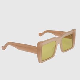 Loewe-Beigefarbene Sonnenbrille mit quadratischem Rahmen-Beige