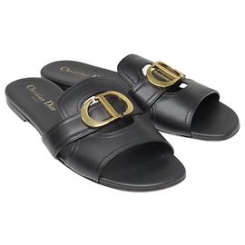 Christian Dior Schwarze Farbe 30 Montaigne-Maultier Schwarz