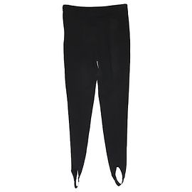Saint Laurent Schwarze Stretch-Jersey-Steigbügel-Leggings Schwarz