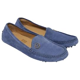 Gucci-Mocassins bleus entrelacés GG-Bleu