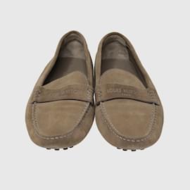 Louis Vuitton-Brown Drivers Loafers-Brown