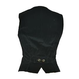 Dolce & Gabbana-GREY/Black Corduroy Waistcoat and Blazer Set-Black