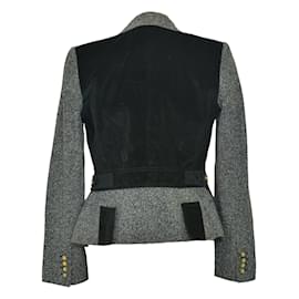 Dolce & Gabbana-GREY/Black Corduroy Waistcoat and Blazer Set-Black