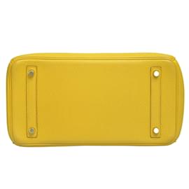 Hermès-Birkin jaune 30 avec GHW-Jaune