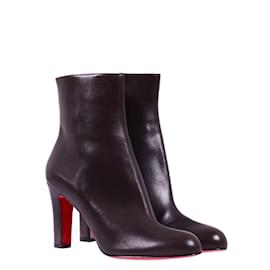 Christian Louboutin-Christian Louboutin Brown Leather Ankle Boots-Brown