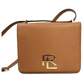 Ralph Laurent Bolsa Crossbody Marrom com Aba Marrom