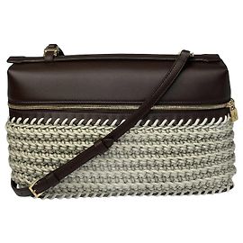 Loro Piana Burdeos/Bolsillo extra blanco roto L27 Bolsa Mediana Blanco