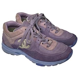 Chanel-Purple CC Trainers Sneakers-Purple