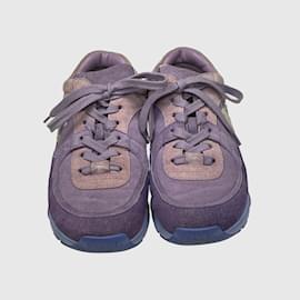 Chanel-Purple CC Trainers Sneakers-Purple